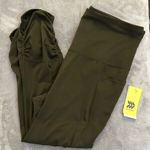 Dark Green Athletic Leggings